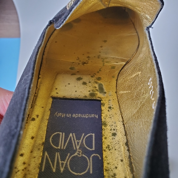 Vintage Joan & David black suede shoes size 8M - Picture 12 of 14